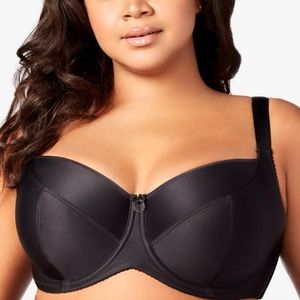 46F elila black 2307 bra with underwire new
